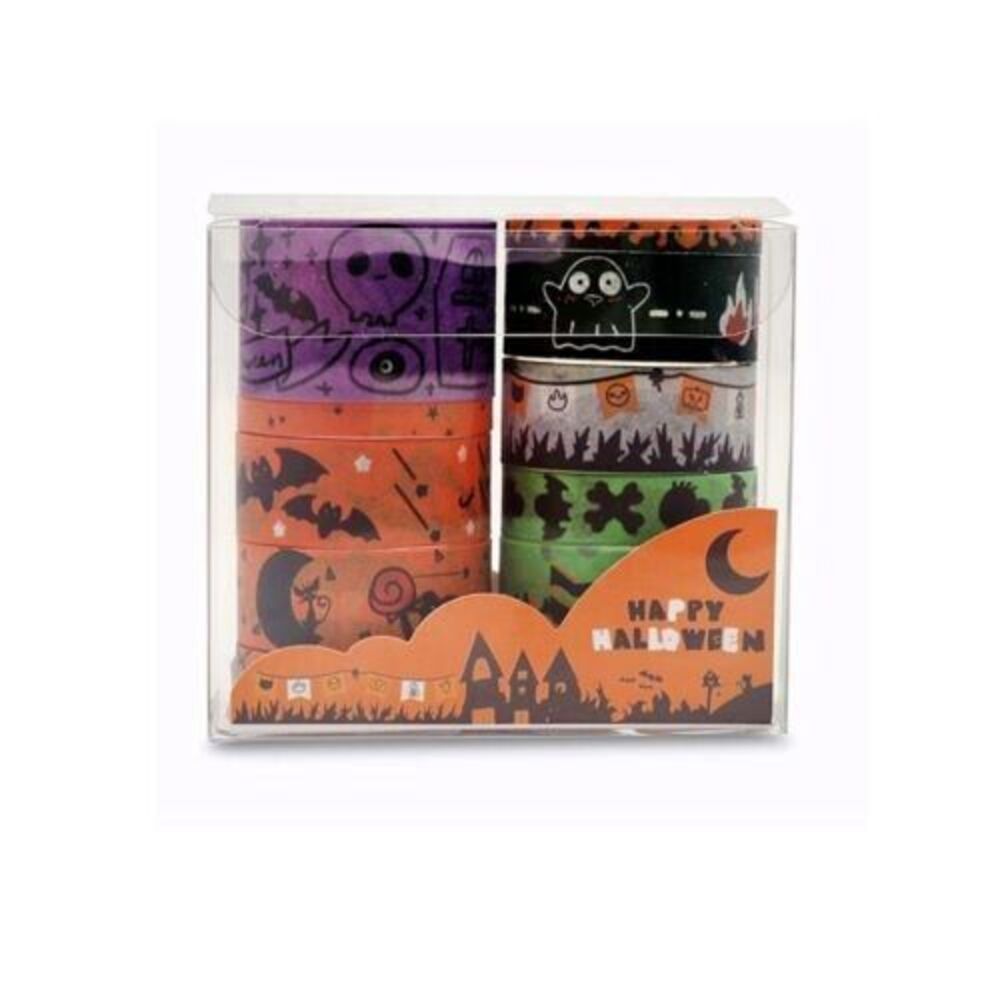 1box/10 Rolls Halloween Theme Decorative Washi Tape For Planner & Craft - Picture 7 of 8
